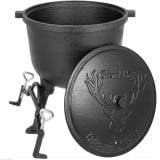 Kociołek żeliwny Odlewnia GierekHoff GH 8005V garnek myśliwski 5 litrów na pieczonki