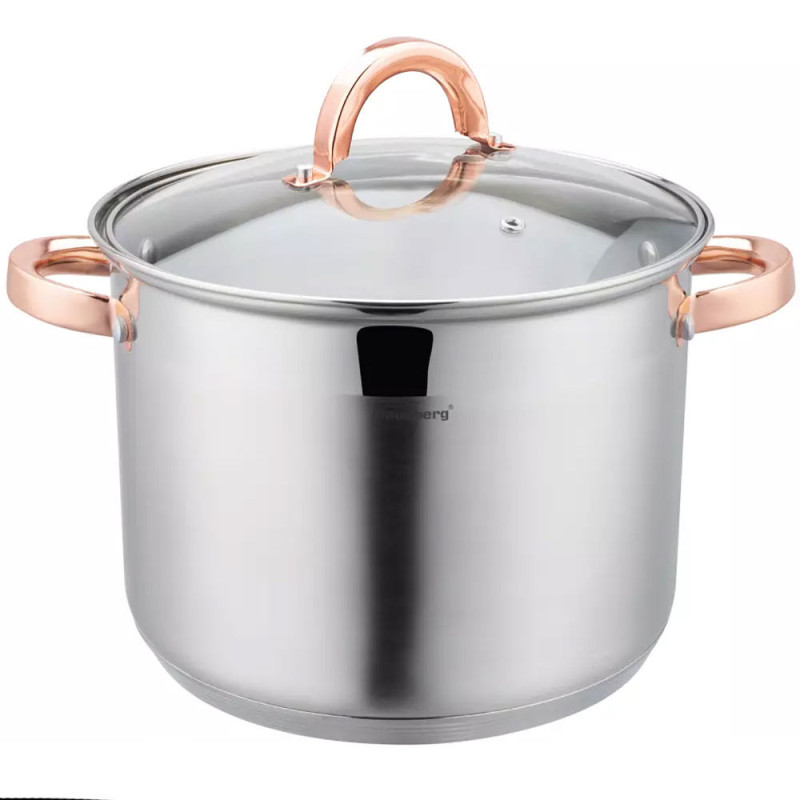 Garnek z wkładem do gotowania makaronu 7,5 l stalowy 24cm uchwyty Golden Rose Klausberg KB 7739