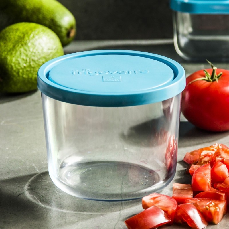 Pojemniki szklane zestaw 5 sztuk lunchbox Bormiolli Rocco Frigoverre żaroodporne hermetyczne