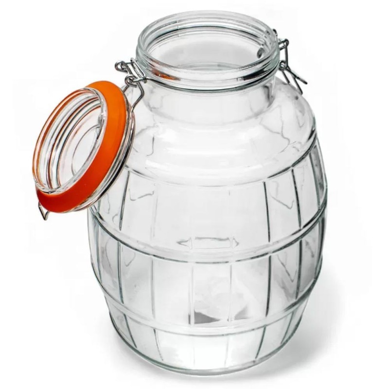Słój szklany z klamrą 1700 ml słoik hermetyczny z uszczelką do przetworów Tragar 44025