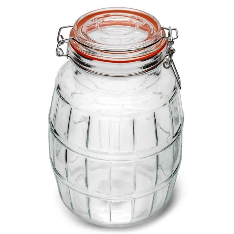Słój szklany z klamrą 2200 ml słoik hermetyczny z uszczelką do przetworów Tragar 44026