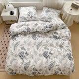 Pościel 140x200 bawełna satynowa miękka GierekHoff gruba 2 części GH 3090 biała natura