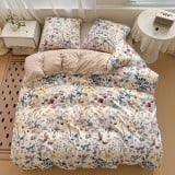 Pościel 160x200 bawełna satynowa dwustronna GierekHoff gruba 3 części GH 3081 malowana natura