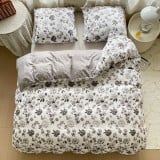 Pościel 140x200 bawełna satynowa dwustronna GierekHoff gruba 2 części GH 3084 róże