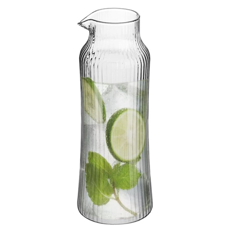 Karafka szklana 1100 ml do wody lemoniady szkło ryflowane Florina Michael