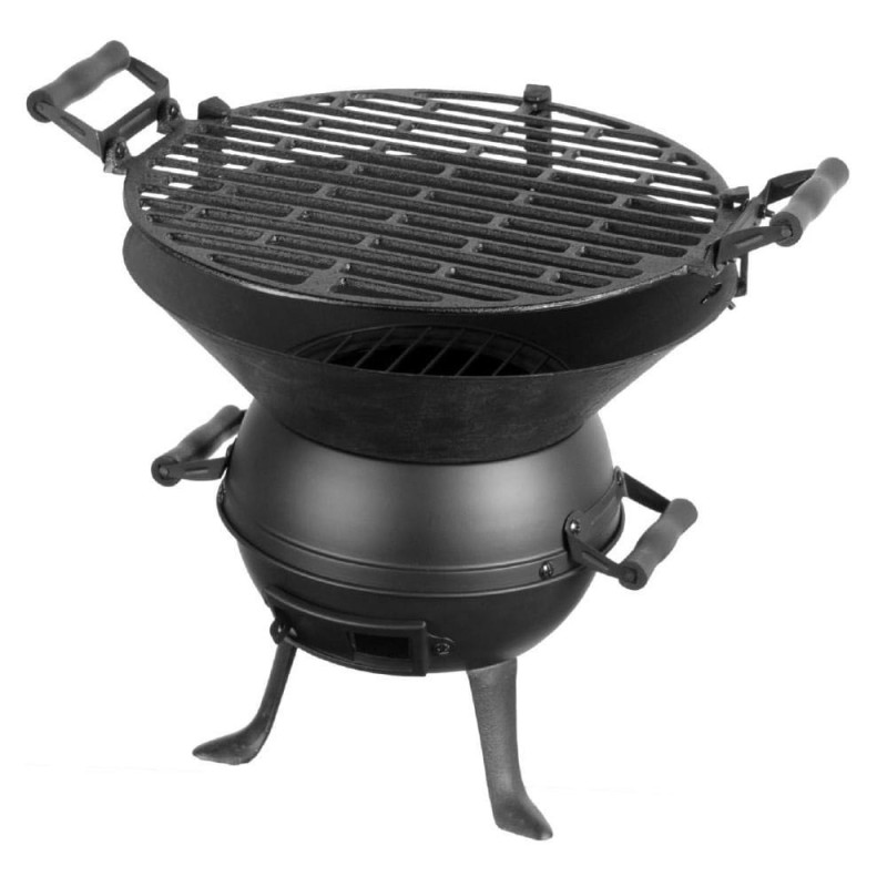 Grill żeliwny przenośny z misą paleniskową ogrodowy Brunbeste BR 2645