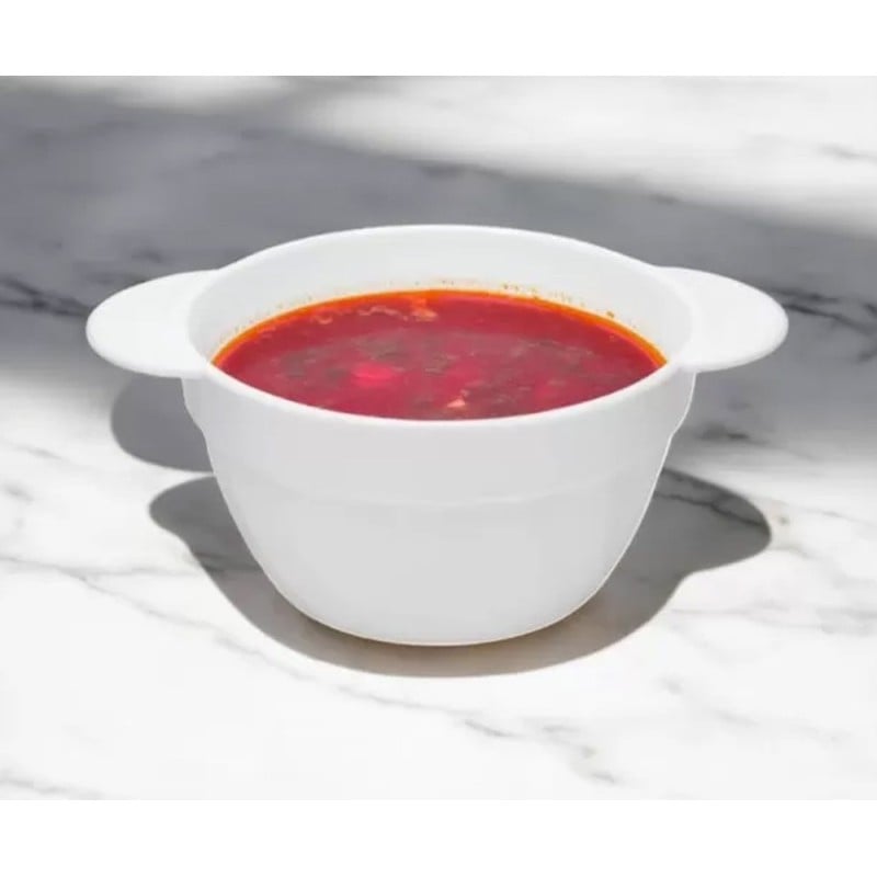 Bulionówka biała 600 ml zestaw 6 sztuk flaczarka szklana miseczka 19 cm salaterka Tragar 44099