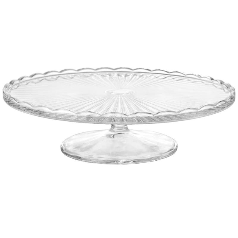 Patera szklana z kloszem na ciasto i tort na nóżce Altom Design Venus 28 cm