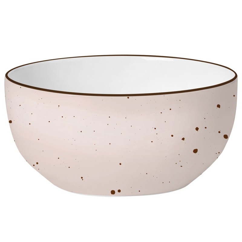 Serwis obiadowy 36 elementów porcelanowy MG Home Gemma Pastel zestaw talerzy dla 12 osób kolorowe nakrapiane