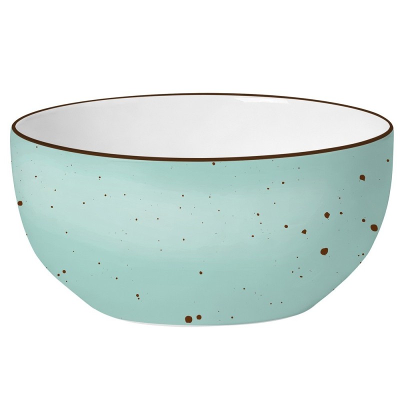 Serwis obiadowy 36 elementów porcelanowy MG Home Gemma Pastel zestaw talerzy dla 12 osób kolorowe nakrapiane