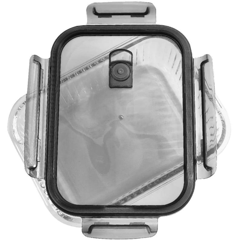 Pojemniki szklane lunchbox GierekHoff Riffle 1500/1000/400 ml żaroodporne szczelne GH 1107
