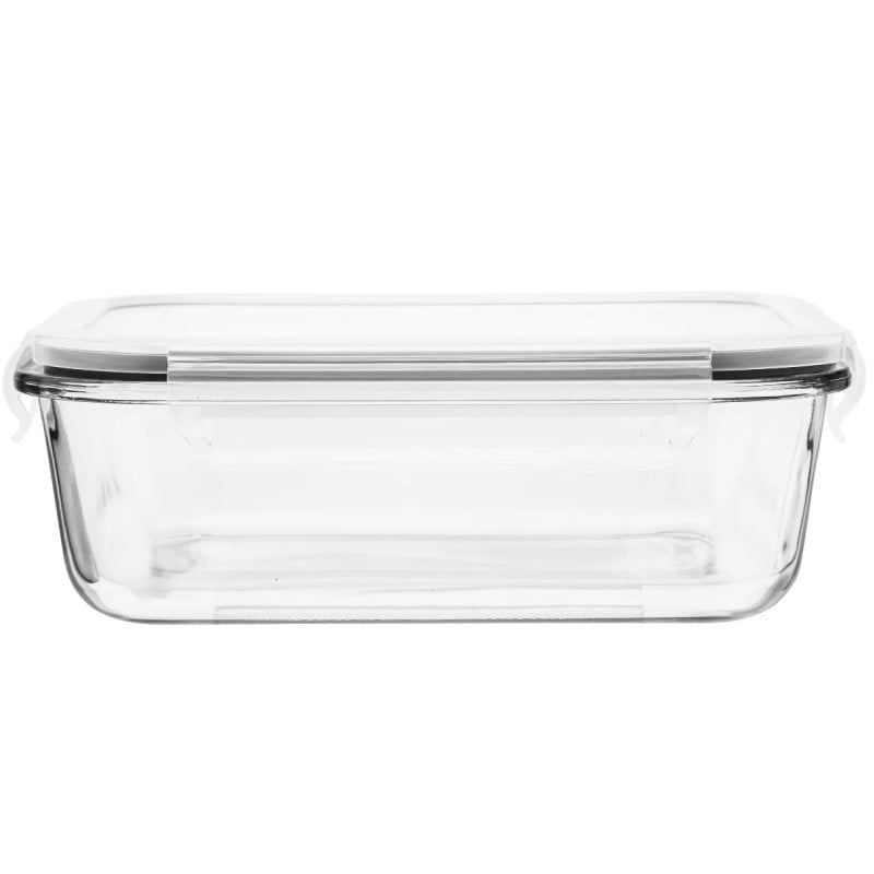 Pojemniki szklane 1040 ml prostokątne lunchbox GierekHoff Corio zestaw 3 sztuki żaroodporne hermetyczne GH 1109