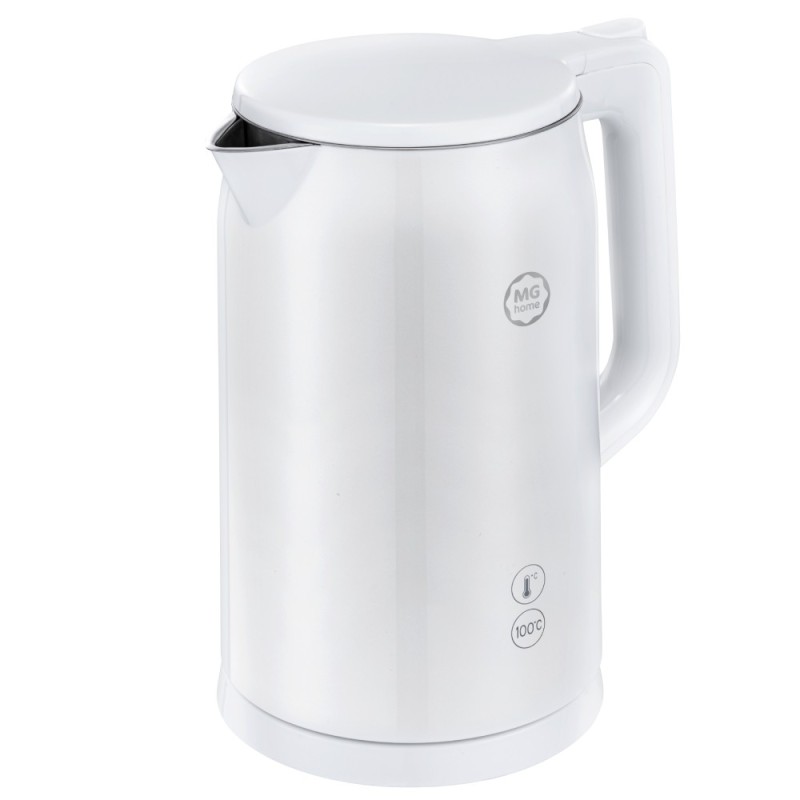 Czajnik elektryczny MG Home 1,7 L biały – regulacja temperatury, LED, 2200 W
