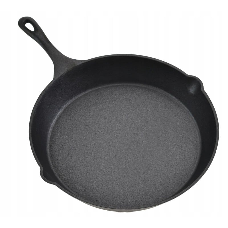 Patelnie żeliwne 20/25/30cm zestaw 3 sztuk ciężkie głębokie Krisberg KR 2711 indukcja gaz