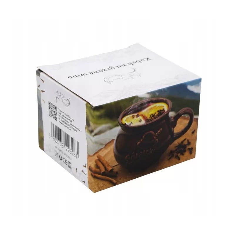 Kubek kamionkowy 300 ml na grzane wino Bella Fiore do grzańca góralski