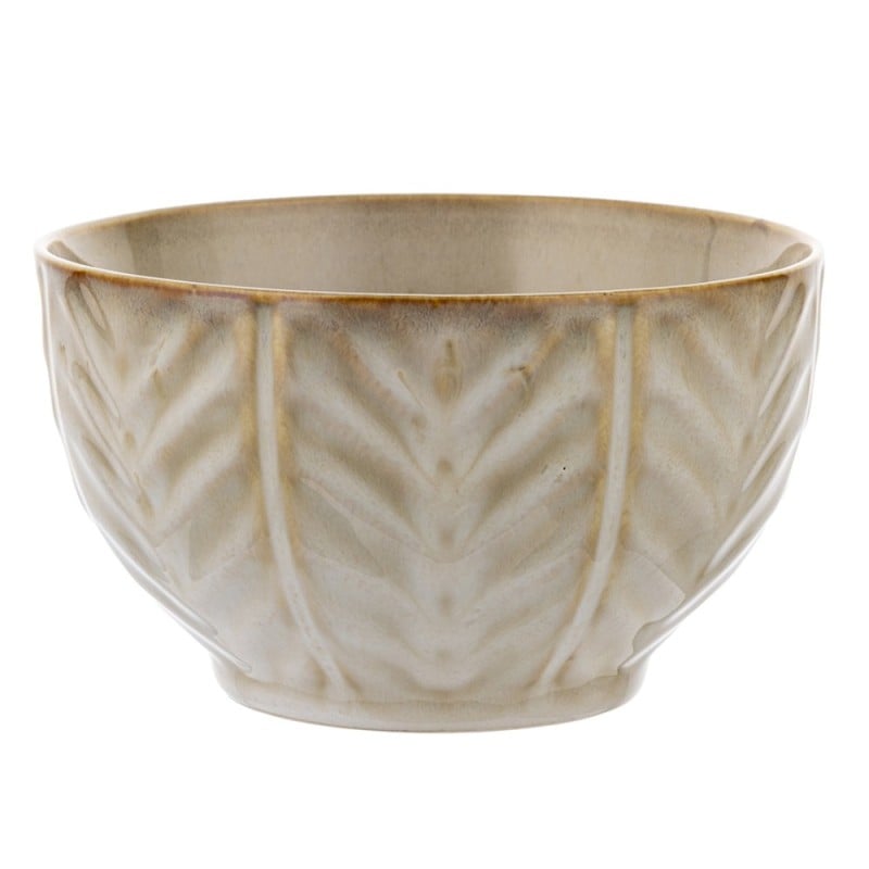 Serwis obiadowy porcelanowy Florina Lehti 30 elementów zestaw talerzy salaterek kubków dla 6 osób liście
