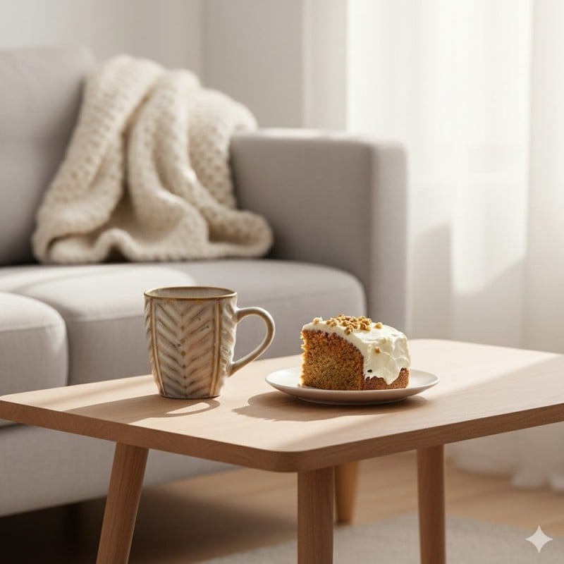 Serwis obiadowy porcelanowy Florina Lehti 42 elementy zestaw talerzy salaterek kubków filiżanek dla 6 osób liście