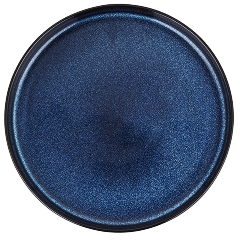 Serwis obiadowy porcelanowy Florina Evia Blue 30 elementów zestaw talerzy dla 6 osób modern