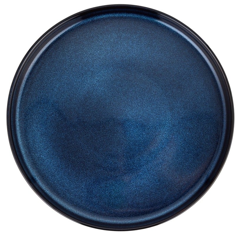 Serwis obiadowy porcelanowy Florina Evia Blue 30 elementów zestaw talerzy dla 6 osób modern