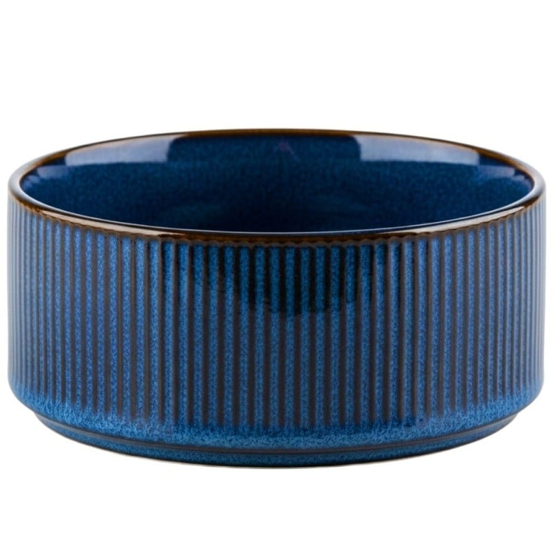 Serwis obiadowy porcelanowy Florina Evia Blue 30 elementów zestaw talerzy dla 6 osób modern