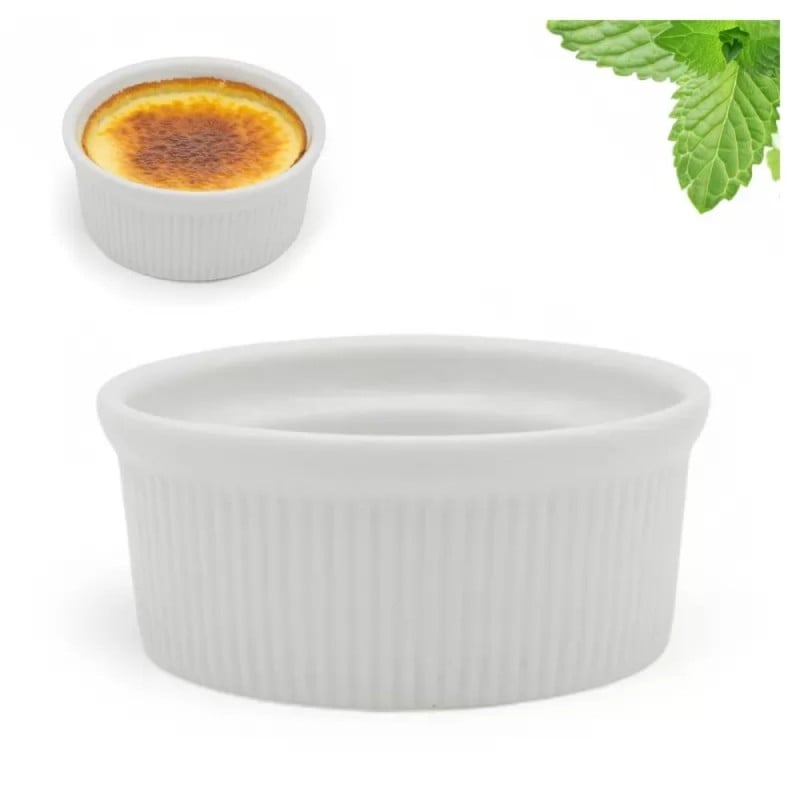Kokilki do zapiekania 150 ml ramekin zestaw 10 sztuk salaterki miseczki pojemniki porcelanowe Brulee Tragar