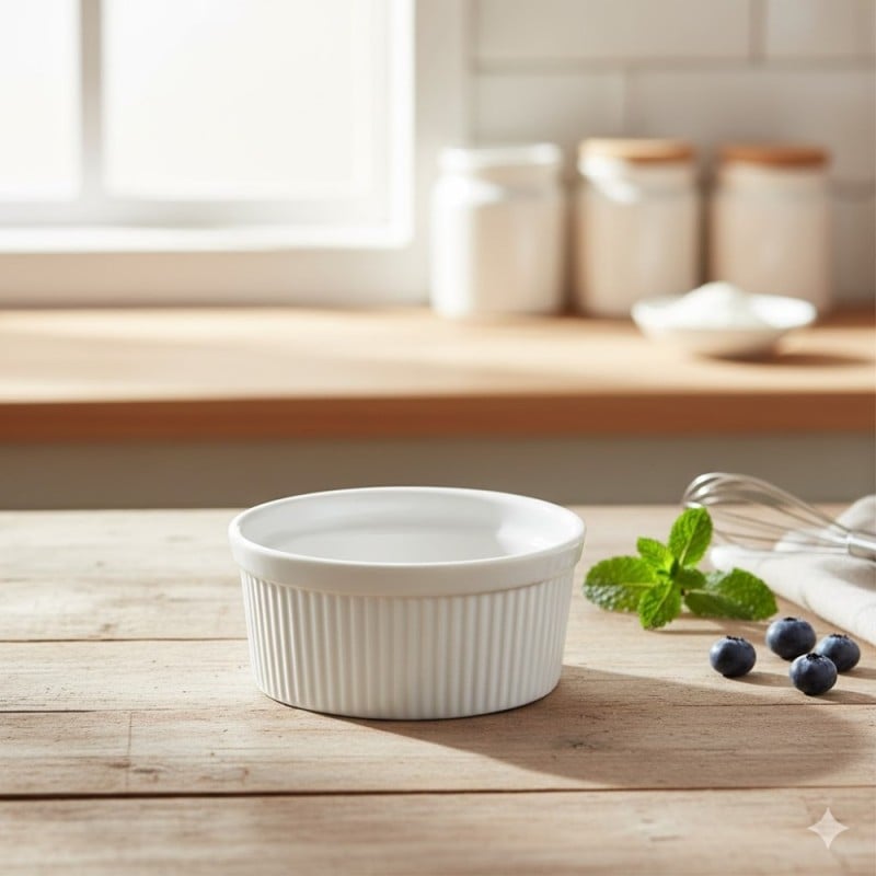 Kokilki do zapiekania 250 ml ramekin zestaw 10 sztuk salaterki miseczki pojemniki porcelanowe Brulee Tragar