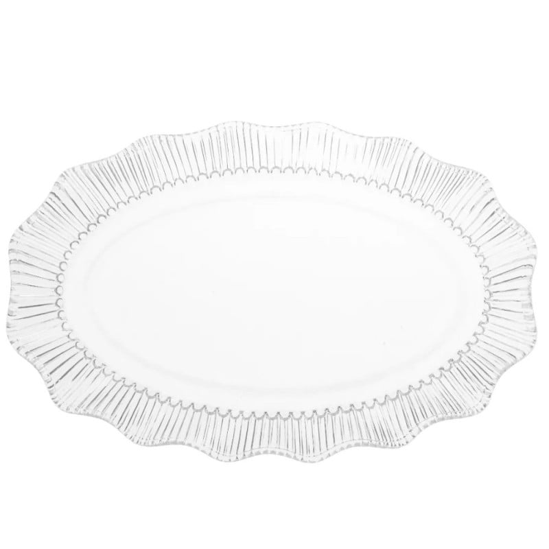 Patera szklana 33x20 cm Altom Design Vivienne duży talerz na ciasto desery