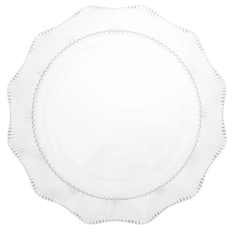 Patera szklana 33 cm Altom Design Vivienne duży talerz na ciasto desery Patera szklana 33 cm Altom Design Vivienne duży talerz na ciasto desery