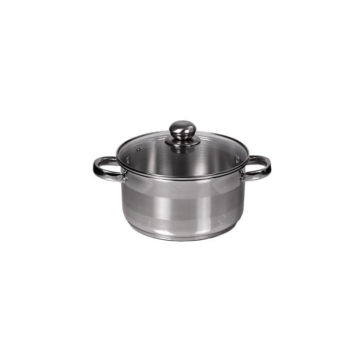 Garnek z pokrywką KingHoff KH 4326 1.0 L stalowy INDUKCJA