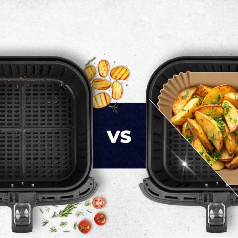 Wkłady papierowe 16x16 cm 300 szt do frytkownicy beztłuszczowej air fryer