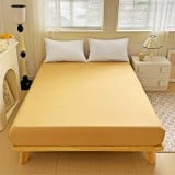 Prześcieradło 200x220 z gumką z mikrofibry GierekHoff grube beżowe