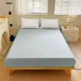 Prześcieradło 160x200 z mikrofibry GierekHoff grube z gumką szare