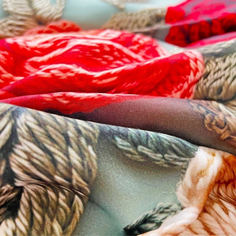 Pościel 140x200 bawełna satynowa wzór 5D dwustronna GierekHoff gruba 2 części GH 3116 dziergane róże