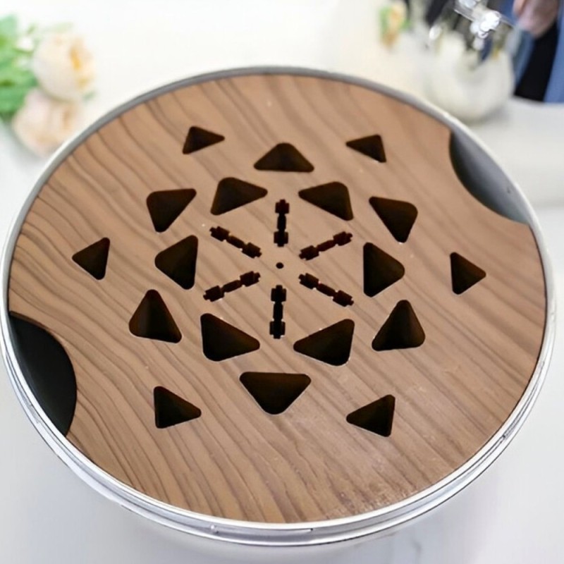 Komplet sztućców stal nierdzewna połysk Rosa Bella zestaw 24 elementy organizer kwiat jajko RB 731