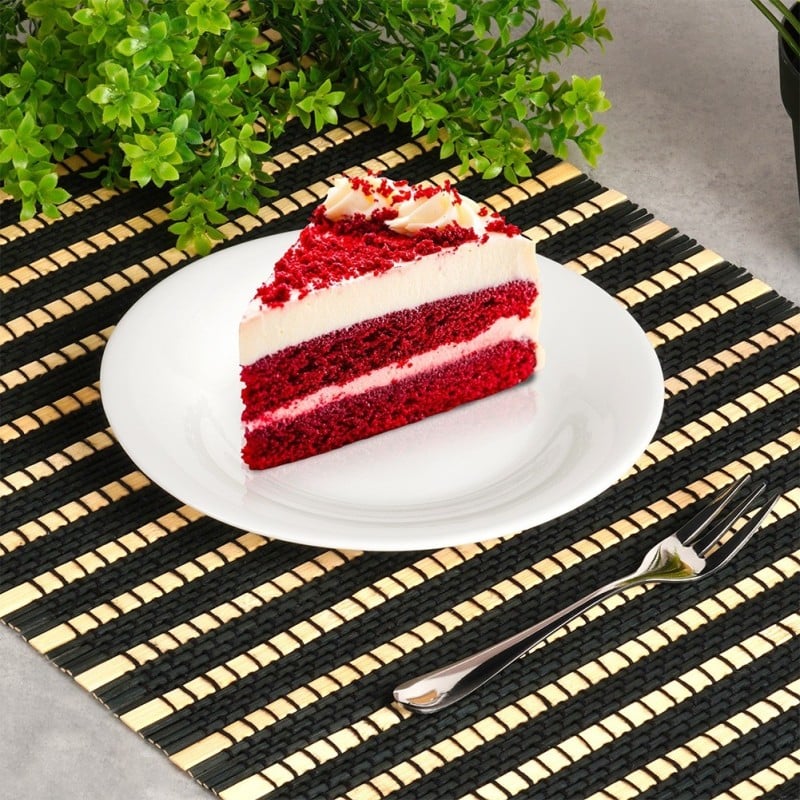 Serwis obiadowy 24 elementy Vilde White szklane talerze zestaw talerzy dla 6 osób białe