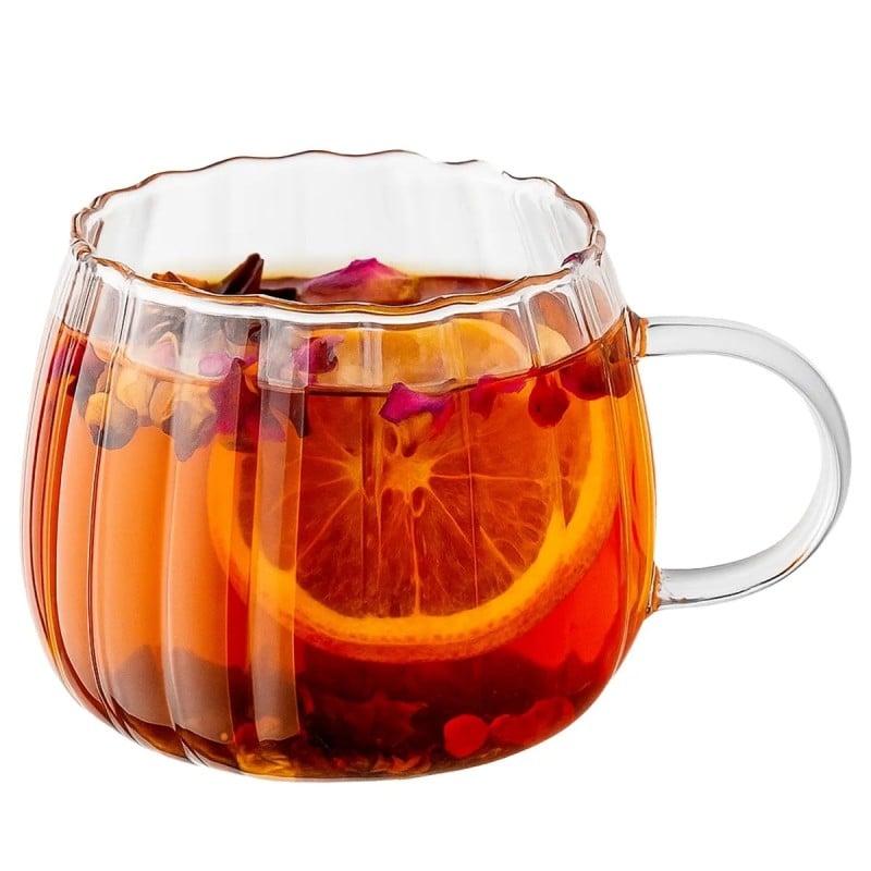 Szklanki kawy herbaty kubki 400ml eleganckie zestaw 6 szt Altom Design Bianca Linea