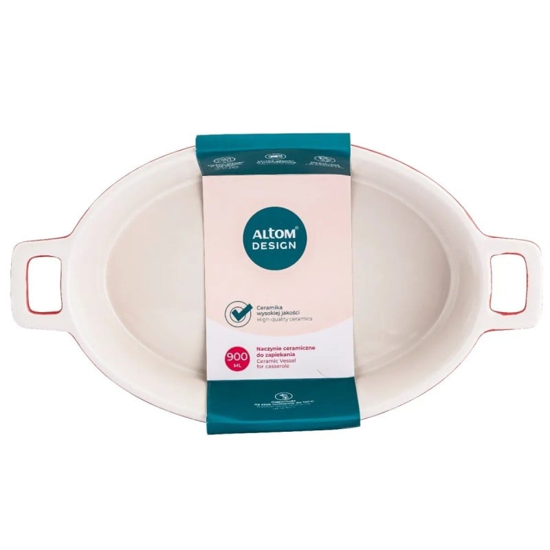 Naczynie do zapiekania ceramiczne 27 cm czerwone Altom Design Red Chilli