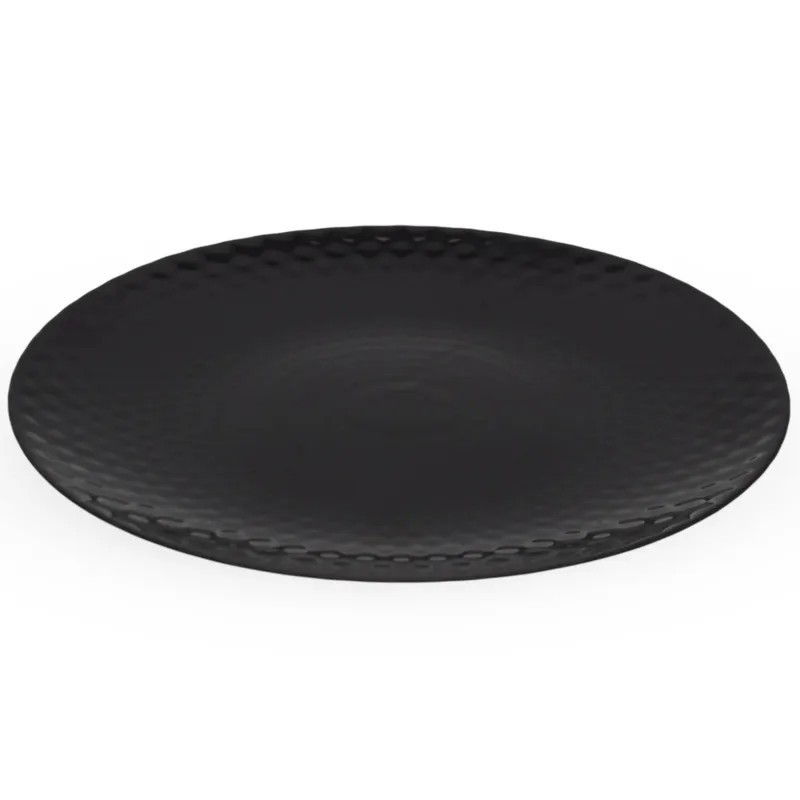 Serwis obiadowy GierekHoff Diamond 18 elementów czarne talerze dla 6 osób