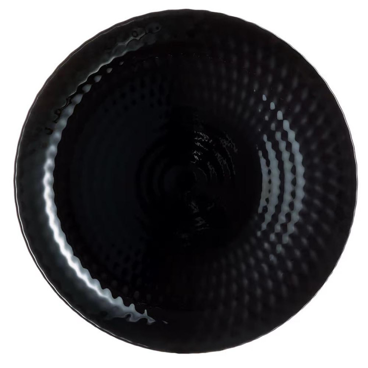 Serwis obiadowy GierekHoff Diamond 24 elementy czarne talerze salaterki dla 6 osób