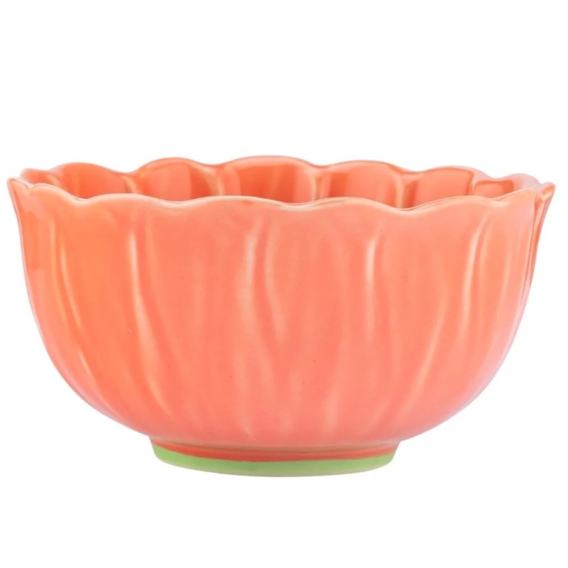 Salaterka ceramiczna 550 ml Altom Kwiat do zupy deserów koralowa