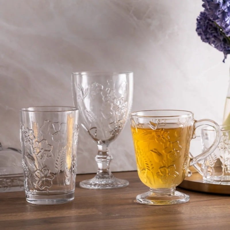 Cukiernica szklana 200 ml Altom Rosalie kwiatowy wzór