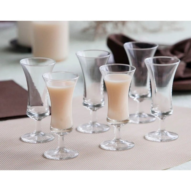 Kieliszki do likieru nalewek wódki 50 ml Altom Diamond  na nóżce zestaw 6 sztuk