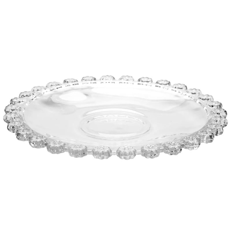 Filiżanka ze spodkiem do kawy i herbaty 200 ml szklana Altom Design Bloom