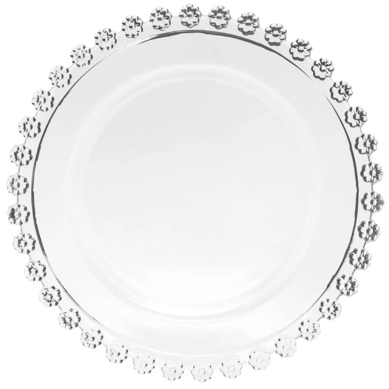 Talerz deserowy szklany 19,5 cm spodek na ciasto Altom Design Bloom