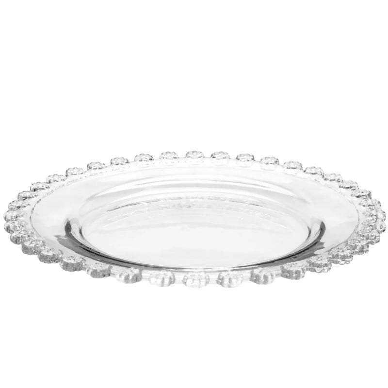 Talerz deserowy szklany 19,5 cm spodek na ciasto Altom Design Bloom