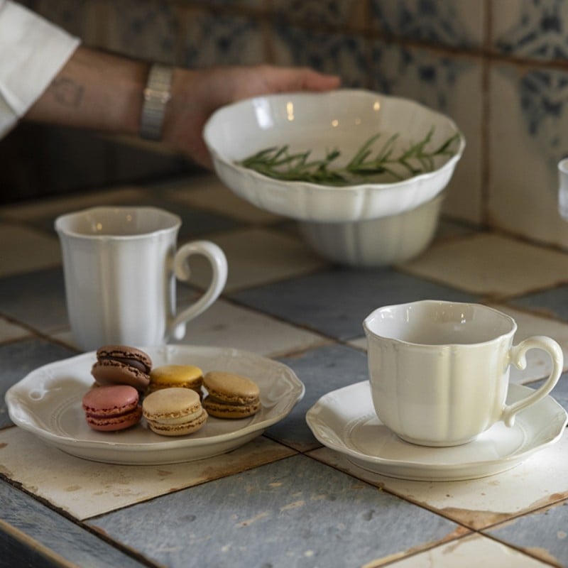 Filiżanka ze spodkiem do kawy i herbaty 250 ml szklana Florina ETERA