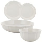 Serwis obiadowy 24 elementów ETERA zestaw talerzy dla 6 osób Florina