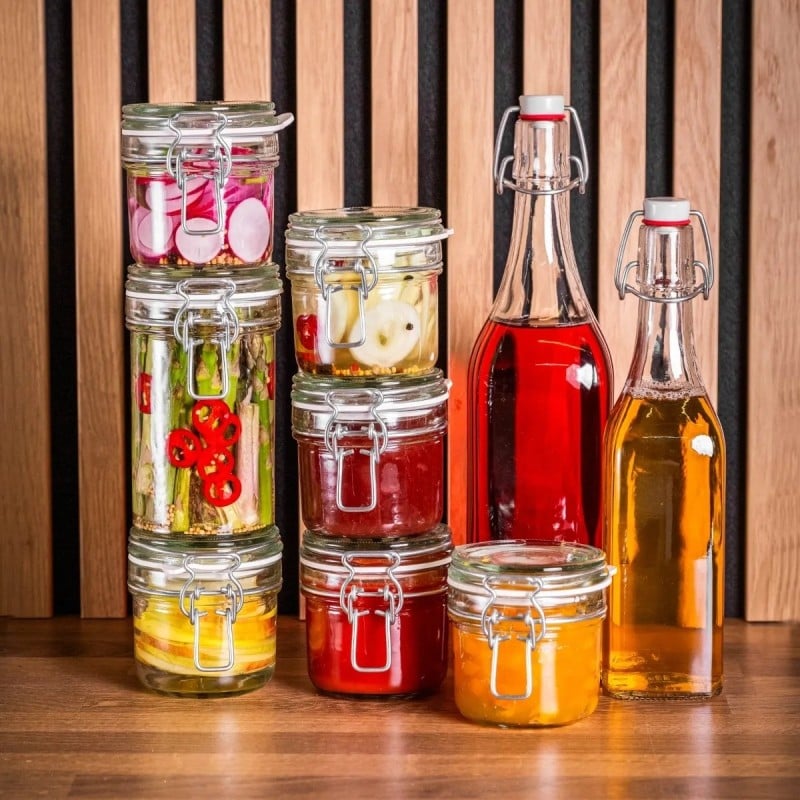 Słoik szklany na przetwory 200 ml hermetyczny z klipsem Altom Design