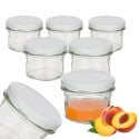 Słoiki szklane 235 ml na przetwory miód konfitury i dżemy typu twist z zakrętką komplet 6 szt Altom Design