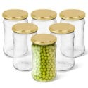 Słoiki szklane 315 ml na przetwory miód konfitury i dżemy typu twist z zakrętką komplet 6 szt Altom Design